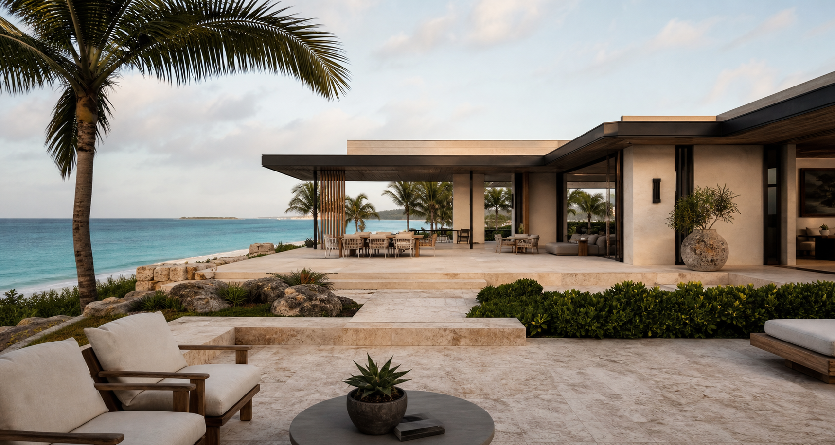 Contemporary Bahamian coastal residence
